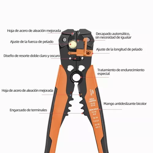 Cortacables 5 Y 1, Pelacables Automático Multifuncional