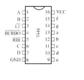 Decodificador/Driver BCD a 7 Segmentos Cátodo Común 74LS48