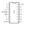 Decodificador/Driver BCD a 7 Segmentos Cátodo Común 74LS48