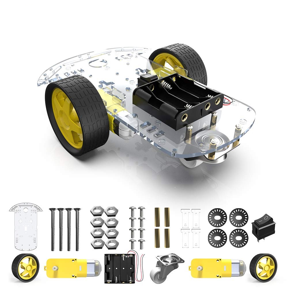 Kit Chasis De Carro  Arduino, 2 Llantas