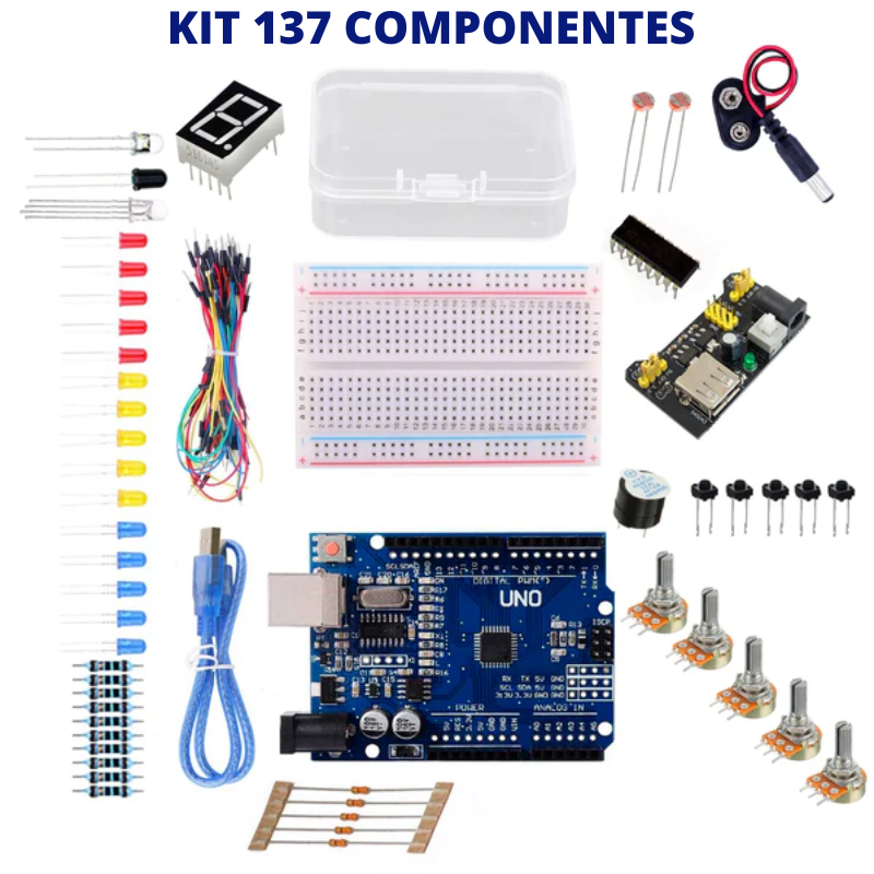 Kit 137 Componentes Electronicos Para Arduino, Raspberry Pic