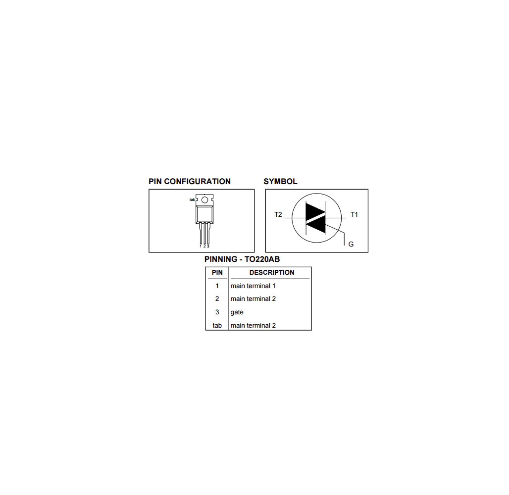 Triac 600v 12A BT138-600E