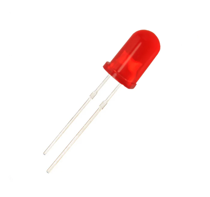 Led difuso 5mm Rojo, Ambar, Azul, Verde, Blanco